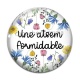 Cabochon Verre - une atsem formidable
