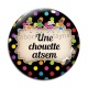 Cabochon Verre - une chouette atsem