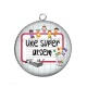 Pendentif Cabochon Argent - une super atsem