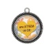 Pendentif Cabochon Argent - une atsem en or