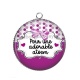 Pendentif Cabochon Argent - pour une adorable atsem
