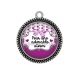 Pendentif Cabochon Argent - pour une adorable atsem