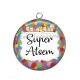 Pendentif Cabochon Argent - super atsem