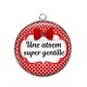 Pendentif Cabochon Argent - une atsem super gentille