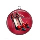 Pendentif Cabochon Argent - chaussure