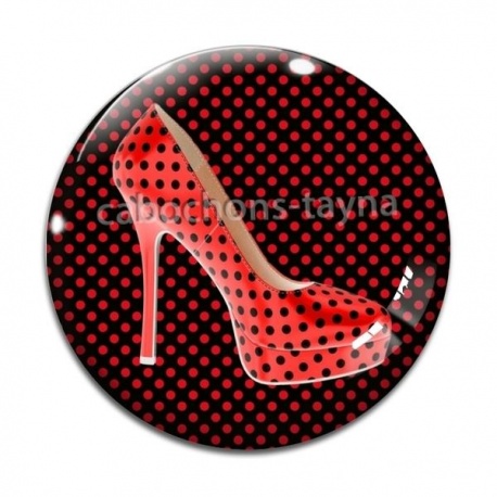 Cabochon Verre - chaussure