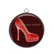 Pendentif Cabochon Argent - chaussure