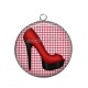 Pendentif Cabochon Argent - chaussure