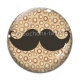 Cabochon Verre - moustache
