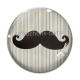 Cabochon Verre - moustache