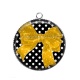 Pendentif Cabochon Argent - noeud