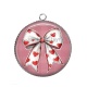 Pendentif Cabochon Argent - noeud