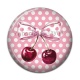 Cabochon Résine - cerise