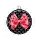 Pendentif Cabochon Argent - noeud