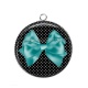 Pendentif Cabochon Argent - noeud