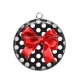 Pendentif Cabochon Argent - noeud