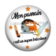 Cabochon Résine - mon parrain c'est un super bricoleur