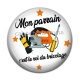 Cabochon Résine - mon parrain c'est le roi du bricolage