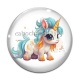Cabochon Verre - licorne