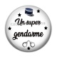 Cabochon Résine - un super gendarme