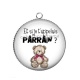 Pendentif Cabochon Argent - et si je t'appelais parrain