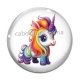 Cabochon Verre - licorne