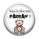 Cabochon Résine - veux tu être mon parrain