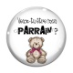 Cabochon Verre - veux tu être mon parrain