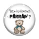 Cabochon Verre - veux tu être mon parrain