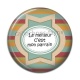 Cabochon Résine - le meilleur c'est mon parrain