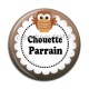 Cabochon Résine - chouette parrain