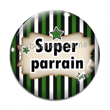 Cabochon Verre - super parrain