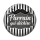 Cabochon Résine - parrain qui déchire
