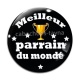 Cabochon Verre - meilleur parrain du monde