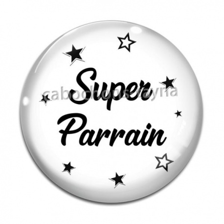 Cabochon Verre - super parrain