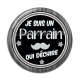 Cabochon Résine - je suis un parrain qui déchire