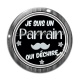 Cabochon Verre - je suis un parrain qui déchire