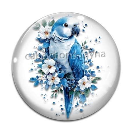 Cabochon Verre - oiseau