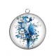 Pendentif Cabochon Argent - oiseau