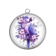 Pendentif Cabochon Argent - oiseau