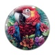 Cabochon Verre - oiseau