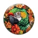 Cabochon Verre - oiseau