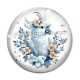 Cabochon Verre - oiseau