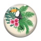 Cabochon Verre - toucan
