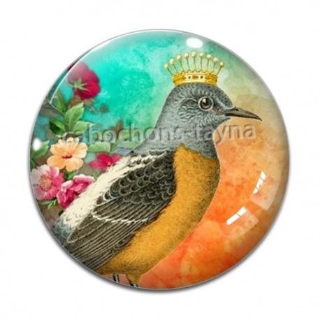 Cabochon Verre - toucan