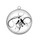 Pendentif Cabochon Argent - toucan