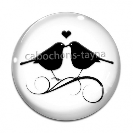 Cabochon Verre - toucan