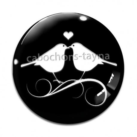 Cabochon Verre - toucan