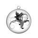 Pendentif Cabochon Argent - toucan
