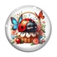 Cabochon Verre - coccinelle
